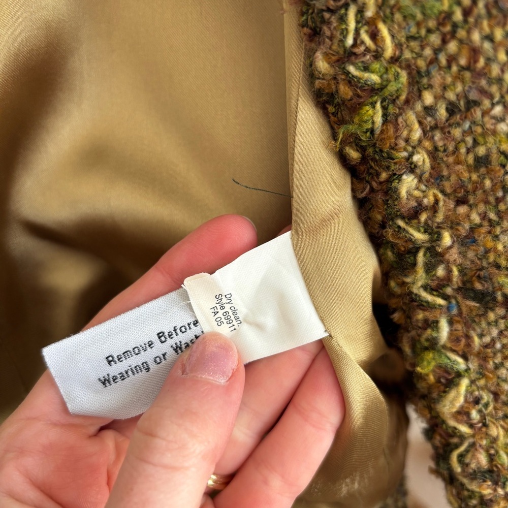 J. Crew Fall 2005 Green Wool Blend Blazer / Lady Jacket - Picture 5 of 6
